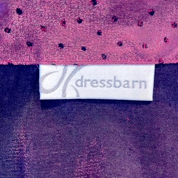 Dress Barn Sparkly Deep Wine Fancy Blouse. Size M - Picture 5 of 8